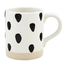 Mud Pie Black Patterned Mugs