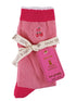 Simply Southern Women's Pink Cherry Crew Socks