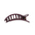 Burgundy Bliss Flat Round Hair Clip -Medium