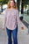 Eclectic Ivory Popcorn Rounded Hem Shirttail Pullover Sweater