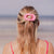 Paradise Pink Flat Round Hair Clip -Small