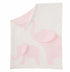 Mud Pie Pink Elephant Chenille Blanket