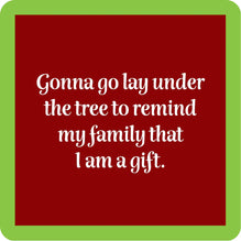 Drinks on Me Coasters -Christmas