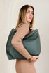 Carly Studded Slouchy Hobo w/ Long Strap