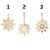 Wood Snowflake Ornaments