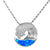 Sterling Silver Opal Wave Pendant