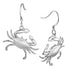 Sterling Silver Crab Earrings