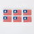Set of 6 Small American Flag Cut Outs