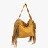 Eva Side Fringe Satchel w/ Decorative Closure