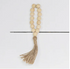 8.66" WHITE BEADS WITH TASSLE