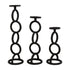 Mud Pie Black Chain Link Candlesticks