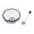 Mud Pie Blue Floral Salsa Bowl Set