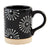 Mud Pie Black Patterned Mugs