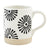 Mud Pie Black Patterned Mugs