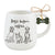 Mud Pie Collar Charm Dog Mugs