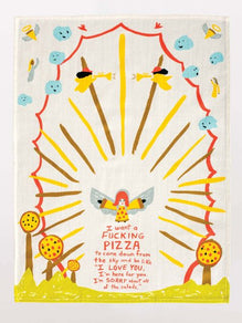 F*cking Pizza Dish Towel