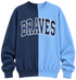 Braves: 2-Toned Custom Embroidered Mascot Sweatshirt