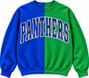 Panthers: 2-Toned Custom Embroidered Mascot Sweatshirt