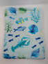 Custom Embroidered Towel -Blue/Green Lobster Sea Life