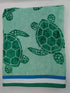Custom Embroidered Towel -Green Turtle