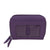 Double Zip Accordion Credit Card Holder 6714 -Purple