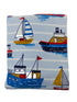 Custom Kids Embroidered Towel -Boats