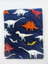 Custom Kids Embroidered Towel -Colored Dinos