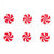Small Peppermint Cutouts (Set of 6)