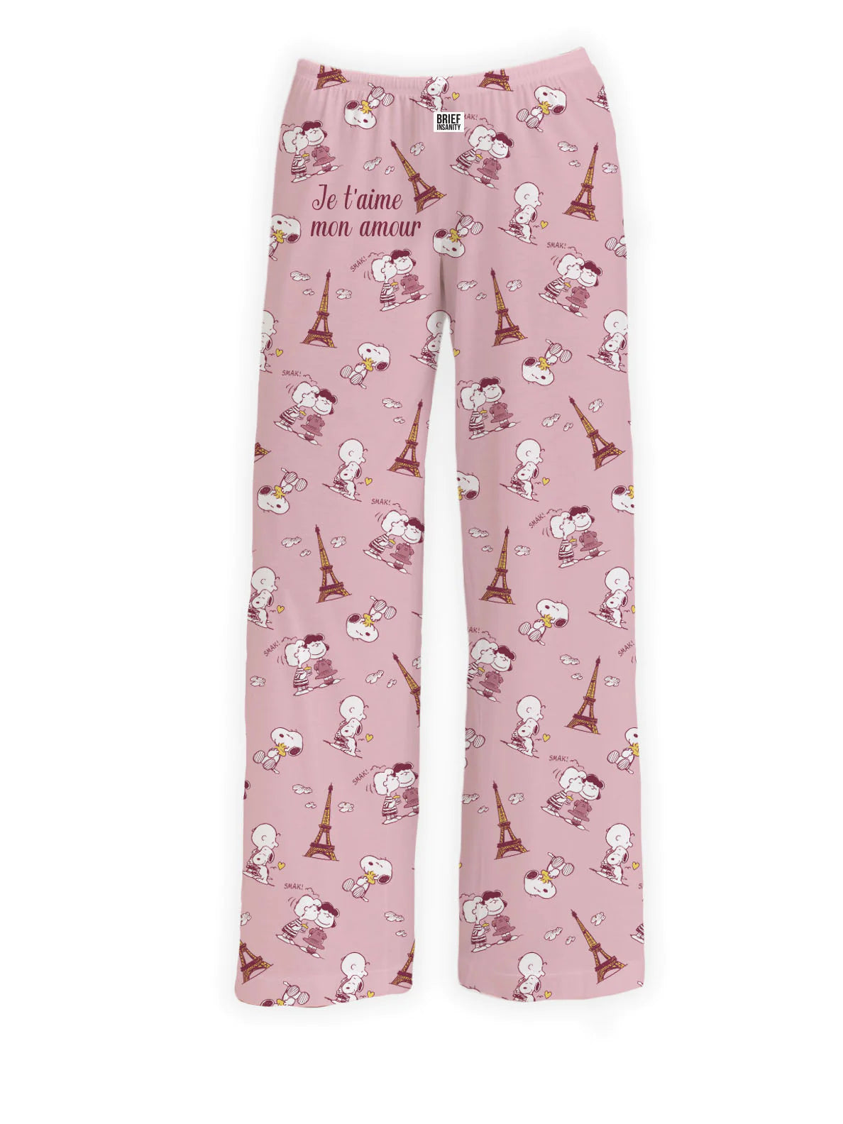 Snoopy Je T'aime Pajama Lounge Pants-7787 – Aimaleigh's Boutique