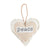 Mud Pie Peace White Plush Ornament