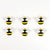 Small Bees Cutouts (Set of 6)