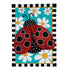 Ladybug with Daisies Garden Applique Flag