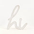 "Hi" Word Cutout (White)