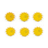 Small Sun Cutouts (Set of 6)