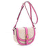 Carmen Woven Straw Crossbody -Fushia