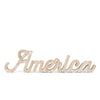 America Wooden Word Cut Out Sign