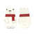 Polar Bear Double Sided Wood Cutout