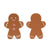 Gingerbread Boy Double Sided Wood Block