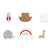 Small Noah's Ark Cutouts (Set of 6)