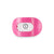 Paradise Pink Flat Round Hair Clip -Small
