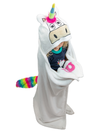 Unicorn Kid's Hooded Blanket