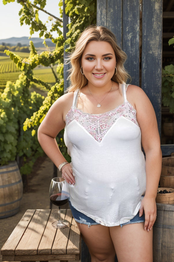 TOUCH OF LACE TANK