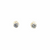 10K Gold Plated 5MM Round CZ Stud Earrings