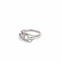 925 Silver CZ Swirl Open Circle Ring