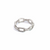 925 Silver CZ Square Full Link Ring