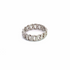 925 Silver CZ Full Link Ring