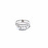 925 Silver Square CZ Wrap Ring