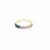 925 Gold Plated Multi Color Blue CZ Ring