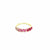 925 Gold Plated Multi Color Pink CZ Ring