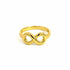 925 Gold Plated Simple Infinity Ring